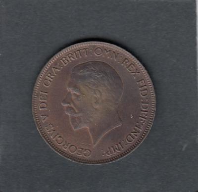 Beschrijving: 1 Penny  GEORGIUS V  